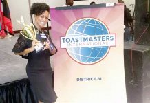 Cayman stars in district round of Toastmasters
