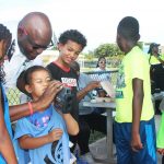 Police deliver message of road safety to football-playing youngsters