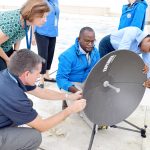 Disaster team tests satellite communications