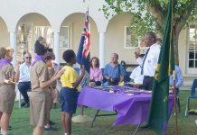 St. Ignatius cub scouts inducted
