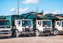 Three trash trucks out of service