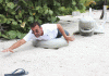 Reef shark circles in on sculpture garden