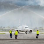 New Cayman Airways jet arrives with fanfare