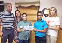 Student donates to Cayman Heart Fund