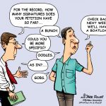Petition signatures