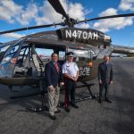 New police helicopter touches down