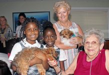 Puppies bring joy to Pines residents
