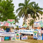 Save Barkers Beach demonstrators gather