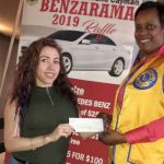 Lions Club presents prize to winner