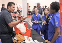 Public safety agencies show off at job fair