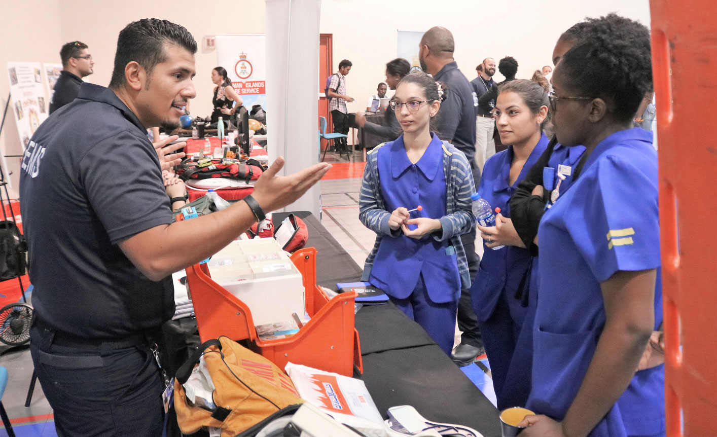 Public safety agencies show off at job fair Cayman Compass