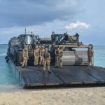 British Navy lands at Governors Beach
