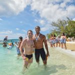 Hundreds turn out for Flowers swim