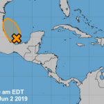 Potential cyclone in southwest Gulf