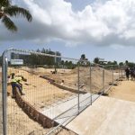 Vendor village nearing completion at Seven Mile Public Beach