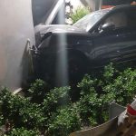 Car crashes into airport building