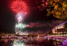 Fireworks display for Constitution Day