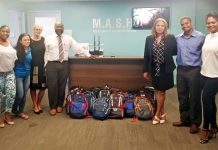 Rotary Sunrise donates backpacks