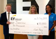 EY donates $10,000 to Jasmine
