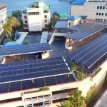 Solar panels set up on George Town car park