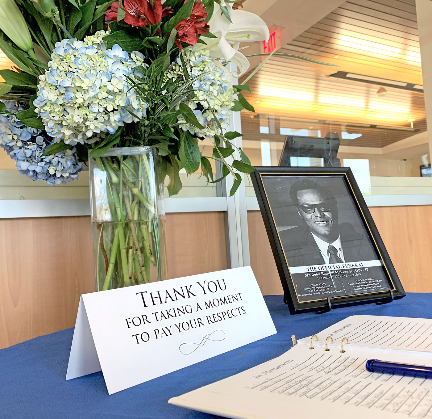 CondolenceBooksinMemoryofJohnMcLean Cayman Compass