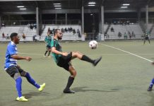 Latinos press hard and score late in 2-0 win