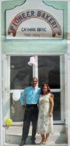 Lennox and Rosemary Moxam outside the bakery when they purchased it in 2005.