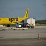 Spirit airlines plane returns to air after making emergency landing at ORIA