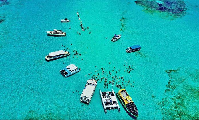 Stingray sandbar