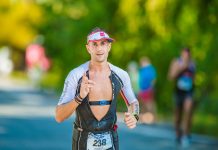 Harfield repeats as triathlon champ