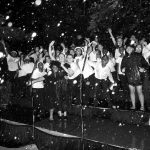 Carollers were singing in the rain for governor
