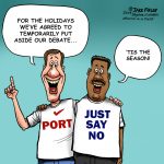 Port debate holiday truce