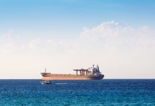 Massive cargo ship delivers aggregate for Cayman airport