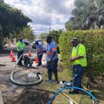 Water service restored throughout island