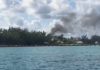 Vehicle fire in Rum Point