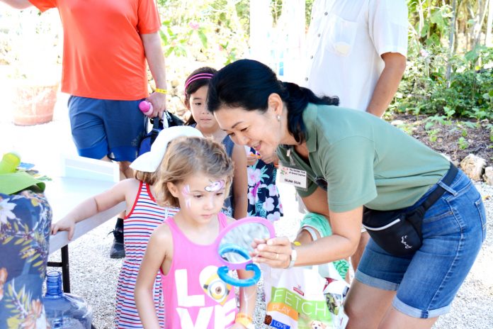 Children have their faces painted at an earlier Garden Club Family Fun Day.