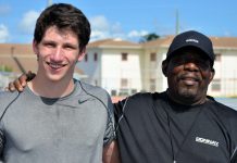 Cayman’s track coach trains US baseball player