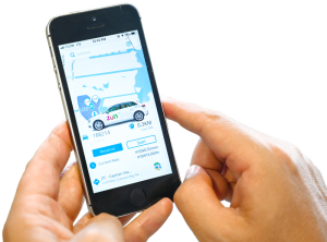 The Zun app allows you to reserve, unlock and pay for your car.