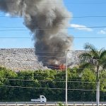 Report: Sparks ignited landfill blaze