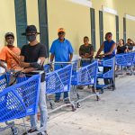 Police close Farmers Market; Long lines form at supermarkets Lines at Fosters after curfew lifted