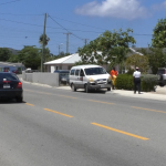 COVID-19 curfew lands arrests Police officers carry out a road block to catch people who break curfew hours.