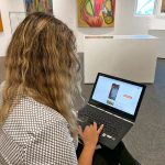 National Gallery offers wealth of online resources Lauren Anderton, NGCI senior arts administrator, tests the virtual tour of the Bendel Hydes exhibition.