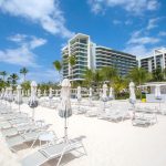 Cayman facing ‘humanitarian crisis’ with expats Empty deckchairs at the Kimpton Seafire hotel lie empty.