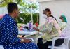 Doctors Hospital on ‘war footing’ Nurse Shanna Gay Grant and Dr. Zanele Balang run through coronavirus vetting procedures at the CTMH Doctors Hospital