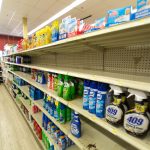 Shoppers panic buy as government urges calm Limits are being imposed on most items at Cayman's major stores in an effort to prevent panic buying.