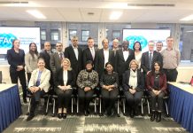 Ebanks appointed to international accountancy committee CIIPA CEO Sheree Ebanks, front row second from right, at the first meeting of the Professional Accounting Organisation Development Committee in New York.