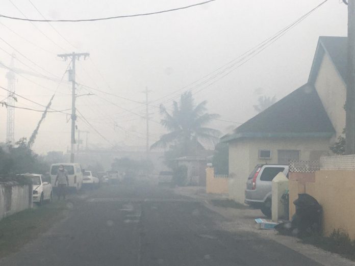Thick smoke from the George Town landfill fire blanketed parts of the island