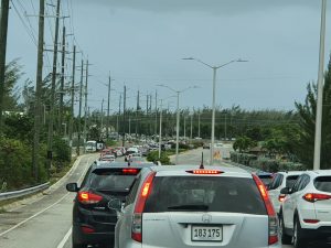 The landfill fire has caused traffic gridlock 