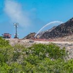 Four-day fire at landfill continues to burn