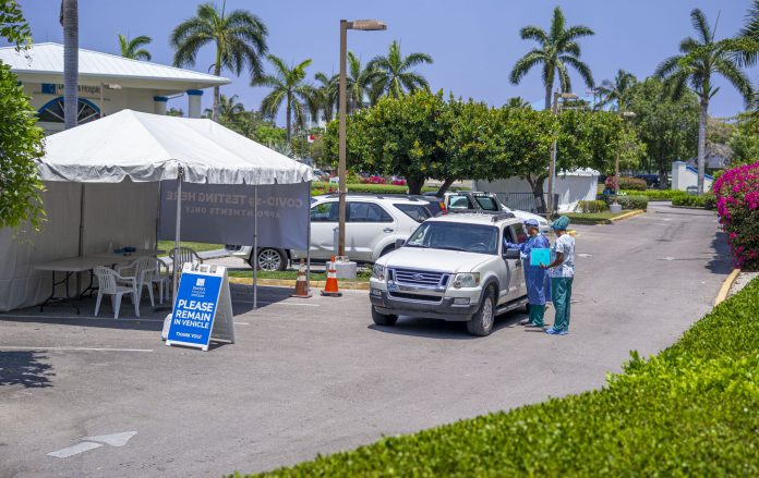 Doctors Hospital drive-through testing